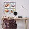Stupell Industries Modern Splash Sports Balls 4pc Framed Giclee Wall Art Set Design by LSR Design Studio